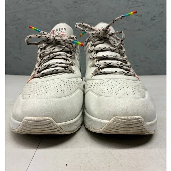 Skechers Uno Floating Love Sneakers Women's White Hearts Rainbow Casual Shoes 9 - Picture 5 of 16